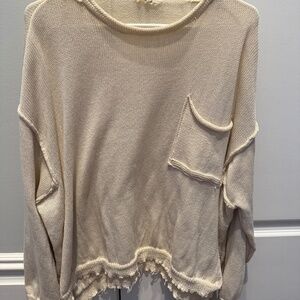 Easel women’s knitted tan sweater